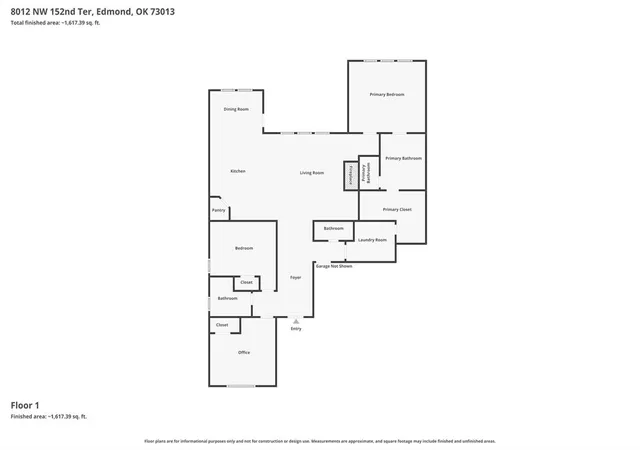 Photo 2 of Single family home for sale at 8012 Nw 152nd Terrace, Edmond, OK 73013 | MLS# 1243934 | Listing updated on 2026-08-12