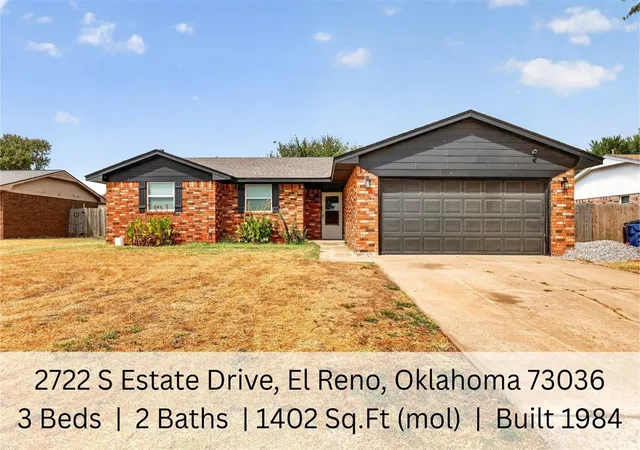 Photo 1 of Single family home for sale at 2722 S Estate Dr, El Reno, OK 73036 | MLS# 1245790 | Listing updated on 2026-09-30