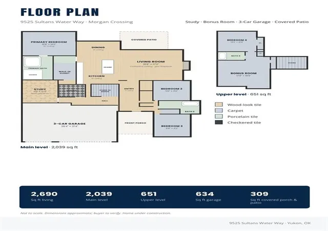 Photo 3 of Single family home for sale at 9525 Sultans Water Way, Yukon, OK 73099 | MLS# 1250848 | Listing updated on 2026-10-12