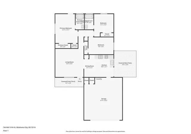 Photo 2 of Single family home for sale at 744 NW 111th Street, Oklahoma City, OK 73114 | MLS# 1252086 | Listing updated on 2026-10-07