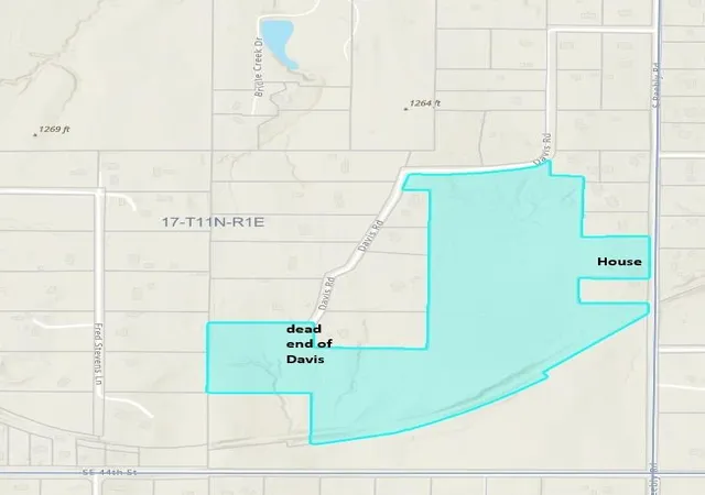 Photo 2 of Land for sale at 3921 S Peebly Rd, Newalla, OK 74857 | MLS# 1252597 | Listing updated on 2026-10-10