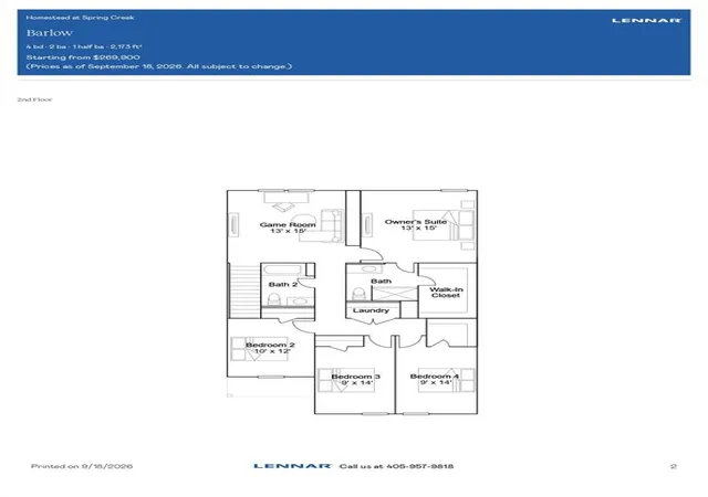 Photo 2 of Single family home for sale at 20524 Mule Deer Dr, Edmond, OK 73012 | MLS# 1252901 | Listing updated on 2026-10-08