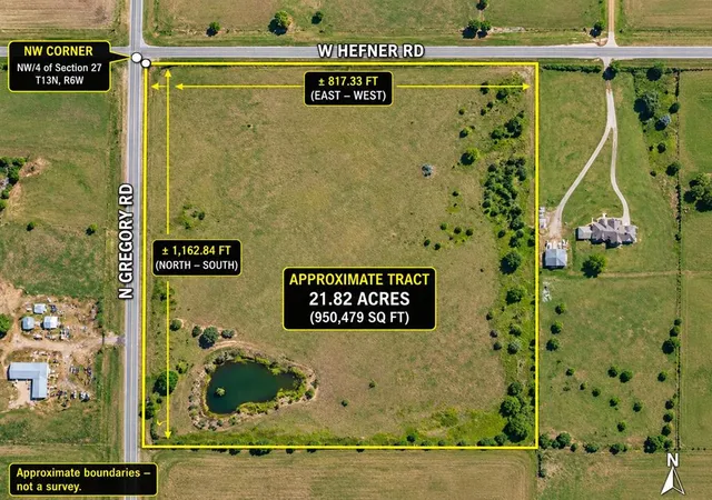 Land for sale at N Gregory & W Hefner Rd, Yukon, OK 73099 | MLS# 1253199