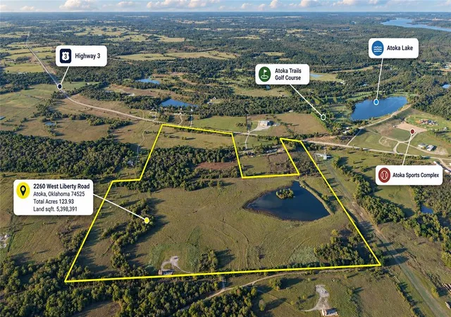 Land for sale at 0124 W Liberty Rd, Atoka, OK 74525 | MLS# 1253424