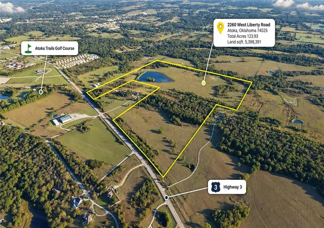 Photo 2 of Land for sale at 0124 W Liberty Rd, Atoka, OK 74525 | MLS# 1253424 | Listing updated on 2026-10-17
