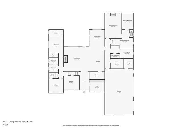 Photo 1 of Single family home for sale at 15533 S County Rd 206, Blair, OK 73526 | MLS# 1255795 | Listing updated on 2026-10-29