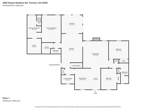 Homes for sale in Madison Twp, OH | 4866 Wayne Madison Rd, Madison Twp, OH 45067 | MLS# 1884747