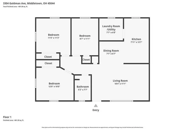 Homes for sale in Middletown, OH | 3304 Goldman Ave, Middletown, OH 45044 | MLS# 1885451