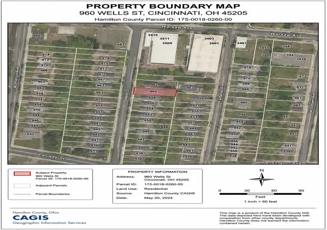 Photo 1 of Land for sale at 960 Wells St, Cincinnati, OH 45205 | MLS# 1886530 | Listing updated on 2026-07-14
