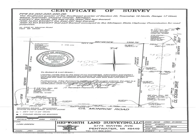 Photo 4 of Land for sale at 3308 W Monroe Rd, Hart, MI 49420 | MLS# 70433594 | Listing updated on 2026-05-12