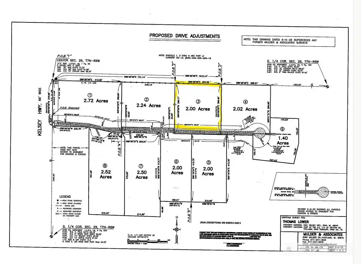 Photo 1 of Land for sale at Par 3 1581 Kelsey, Ionia, MI 48846 | MLS# 70563177 | Listing updated on 2026-10-14