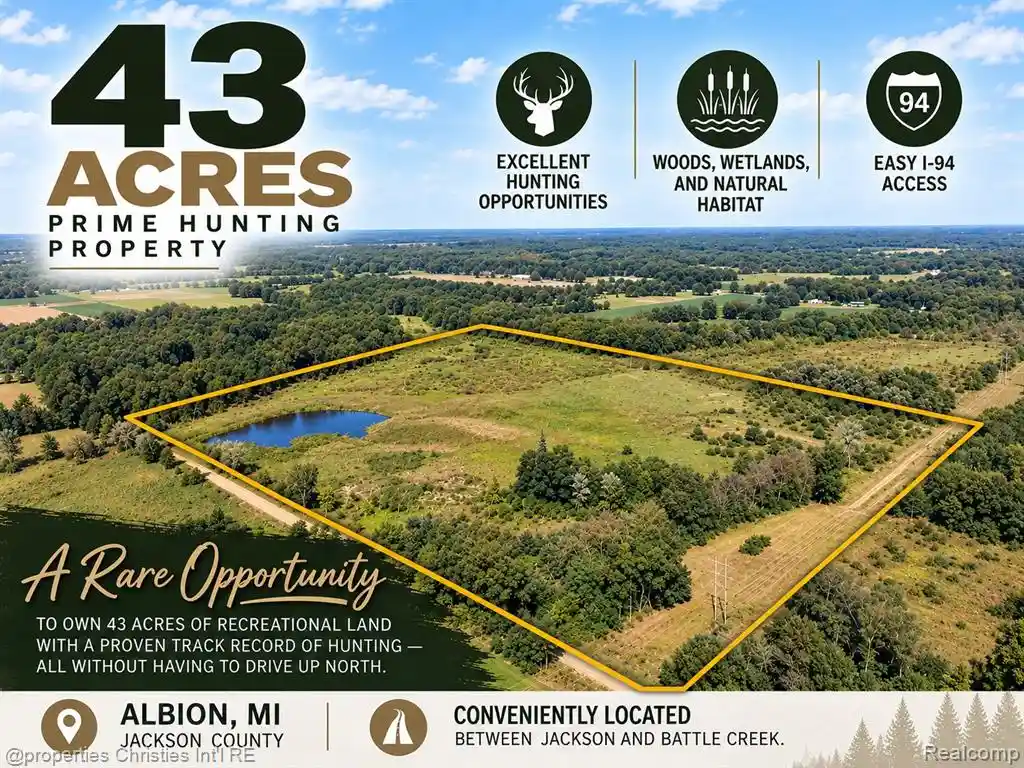 Photo 1 of Land for sale at V/l Ludlow Rd, Albion, MI 49224 | MLS# 61024361 | Listing updated on 2026-10-29