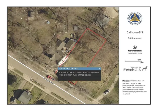 Photo 1 of Land for sale at 98 Somerset Ave, Battle Creek, MI 49037 | MLS# 70508088 | Listing updated on 2026-08-10