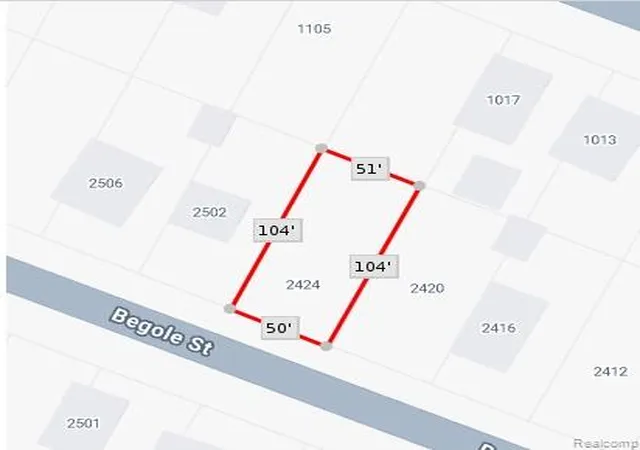Photo 3 of Land for sale at 2424 Begole St, Flint, MI 48504 | MLS# 60928928 | Listing updated on 2026-09-14