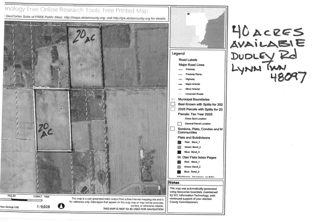 Photo 2 of Land for sale at 0 Dudley Rd, Yale, MI 48097 | MLS# 50197276 | Listing updated on 2026-08-05