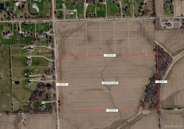 Photo 1 of Land for sale at Vacant Land 25 Burman Rd, Richmond, MI 48062 | MLS# 61016251 | Listing updated on 2026-07-30