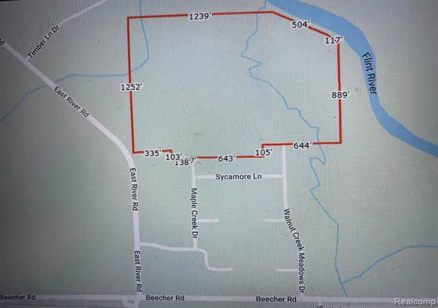 Photo 2 of Land for sale at Oo Walnut Creek Dr, Flint, MI 48532 | MLS# 60111564 | Listing updated on 2026-05-26