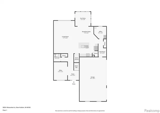 Homes for sale in New Hudson, MI | 58261 Missaukee Ln, New Hudson, MI 48165 | MLS# 60998883