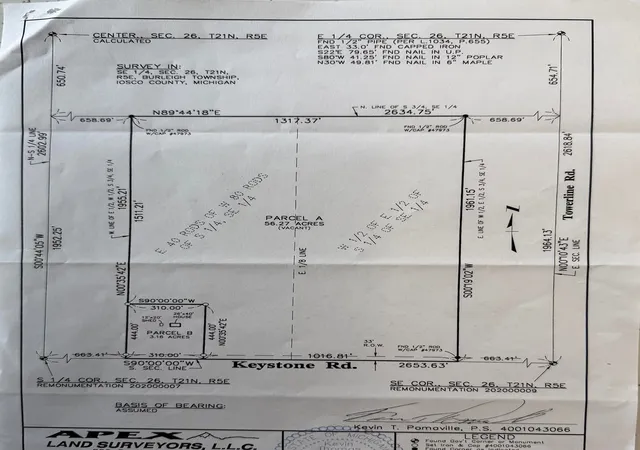 Photo 1 of Land for sale at 0 Keystone Rd, Turner, MI 48765 | MLS# 50220177 | Listing updated on 2026-09-01