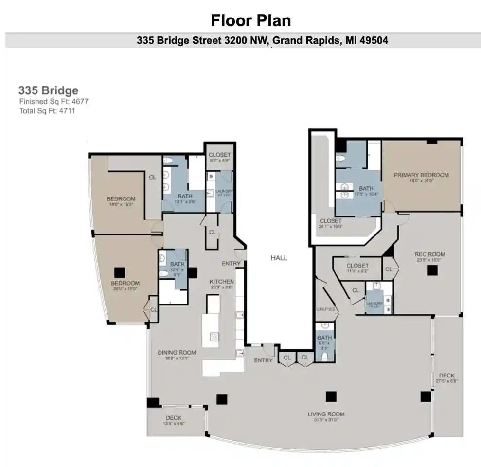 Listing Photo 95 - Condo for sale in 335 Brg St located at 335 Brg St, Grand Rapids, MI 49504 - Unit #3200