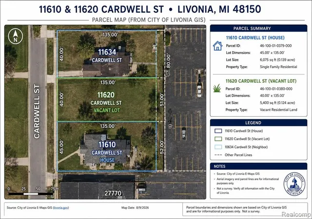 Photo 4 of Single family home for sale at 11610 Cardwell St, Livonia, MI 48150 2358 | MLS# 61014062 | Listing updated on 2026-09-13