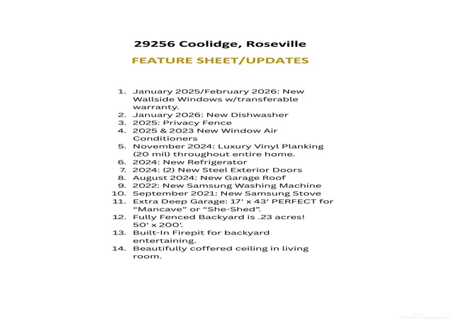 Homes for sale in Roseville, MI | 29256 Coolidge St St, Roseville, MI 48066 | MLS# 50213735