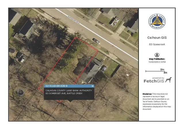 Photo 1 of Land for sale at 83 Somerset Ave, Battle Creek, MI 49037 | MLS# 70508087 | Listing updated on 2026-08-10