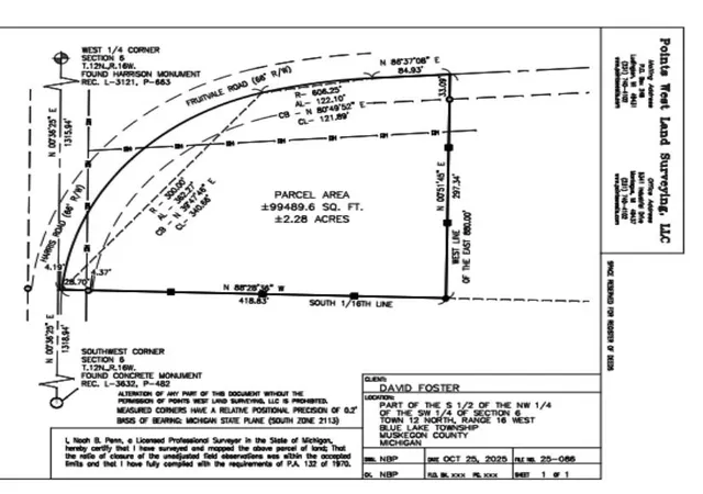 Photo 2 of Land for sale at V/l W 0 Fruitvale Rd, Montague, MI 49437 | MLS# 70532992 | Listing updated on 2026-08-31