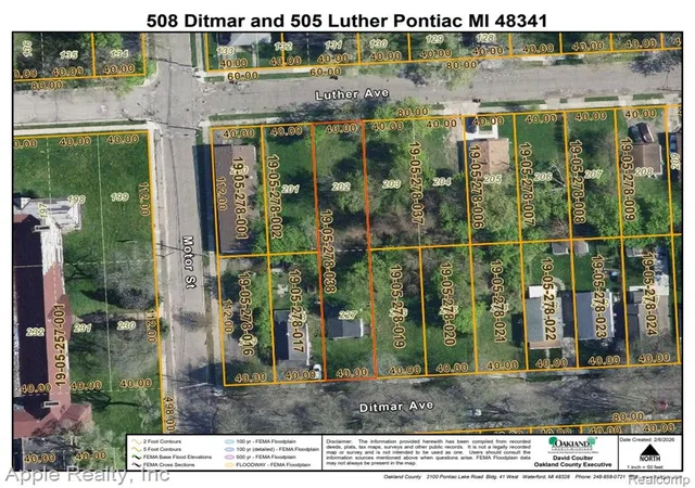 1st image of 508 Ditmar & 505 Luther, Pontiac, MI 48341 | MLS# 60986764
