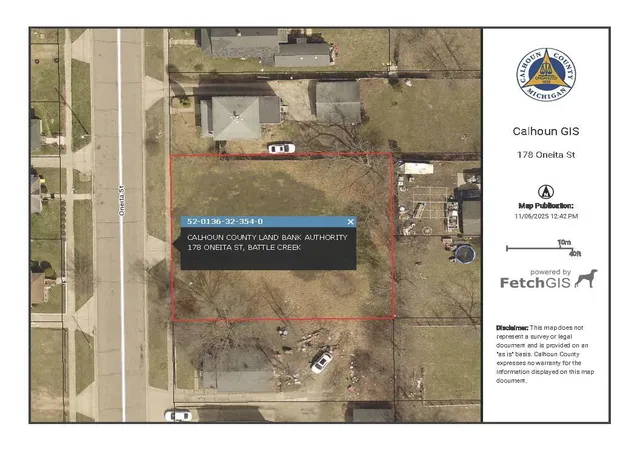 Photo 1 of Land for sale at 178 Oneita St, Battle Creek, MI 49037 | MLS# 70504949 | Listing updated on 2026-08-10