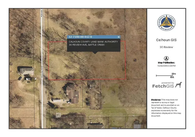 Photo 1 of Land for sale at 30 Review Ave, Battle Creek, MI 49037 | MLS# 70508094 | Listing updated on 2026-08-10