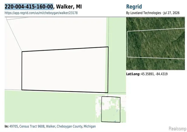 Photo 3 of Land for sale at 00 Abby Ln, Walker, MI 49705 | MLS# 61015024 | Listing updated on 2026-07-27
