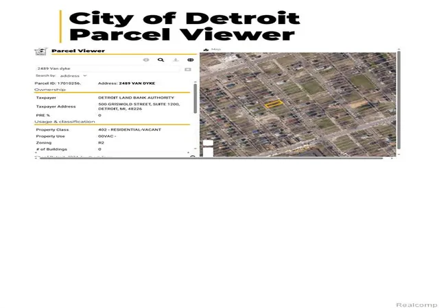 Photo 2 of Land for sale at 2489 Van Dyke St, Detroit, MI 48214 | MLS# 60305537 | Listing updated on 2025-11-05