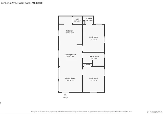 Homes for sale in Hazel Park, MI | 23091 Berdeno Ave, Hazel Park, MI 48030 | MLS# 61007858