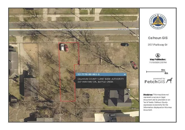 Photo 1 of Land for sale at 207 Parkway Dr, Battle Creek, MI 49037 | MLS# 70505109 | Listing updated on 2026-08-10