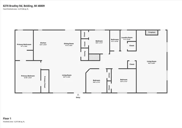 60th image of 8270 Bradley Rd, Belding, MI 48809 | MLS# 70552743