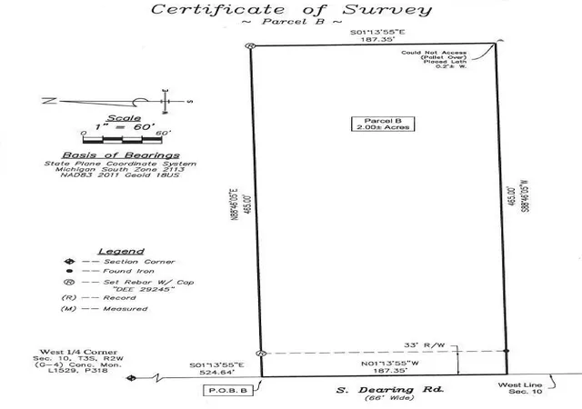 Photo 3 of Land for sale at 2635 S Dearing Rd, Spring Arbor, MI 49283 | MLS# 70516530 | Listing updated on 2026-03-02