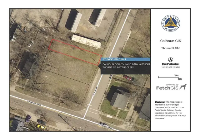 Photo 1 of Land for sale at V/l Thorne St, Battle Creek, MI 49037 | MLS# 70502940 | Listing updated on 2026-08-10