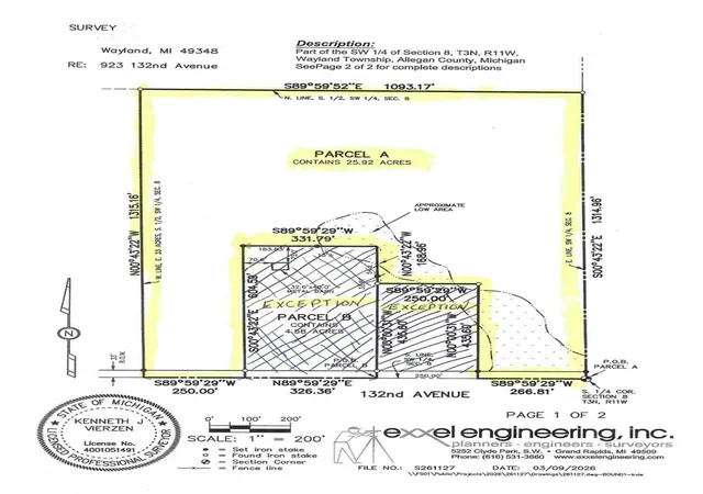 1st image of 923 132nd Ave, Wayland, MI 49348 | MLS# 70540180