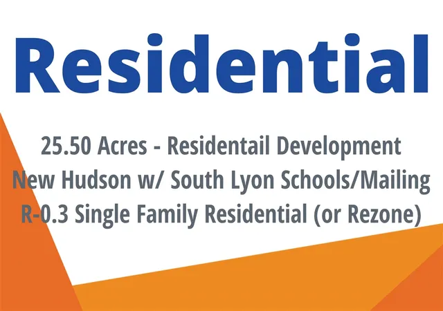 Photo 1 of Land for sale at 58113 Pontiac Trl, New Hudson, MI 48165 | MLS# 70551219 | Listing updated on 2026-08-19