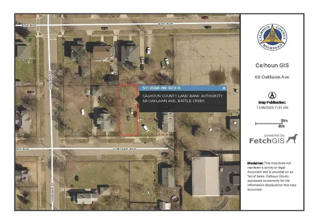 Photo 1 of Land for sale at 68 Oaklawn Ave, Battle Creek, MI 49037 | MLS# 70505097 | Listing updated on 2026-08-10