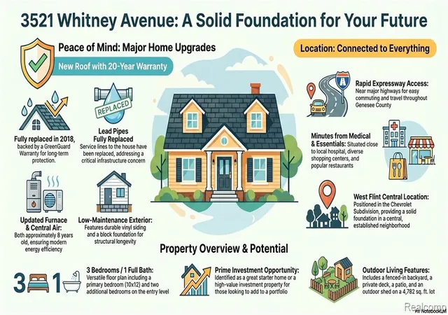 2nd image of 3521 Whitney Ave, Flint, MI 48503 | MLS# 60991351