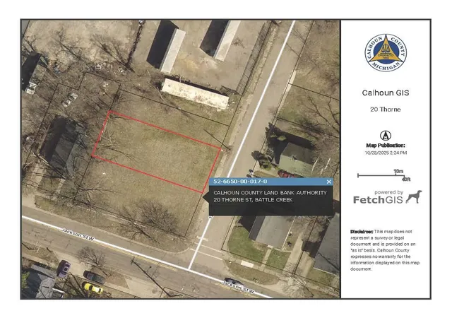 Photo 1 of Land for sale at 20 Thorne St, Battle Creek, MI 49037 | MLS# 70502936 | Listing updated on 2026-08-10