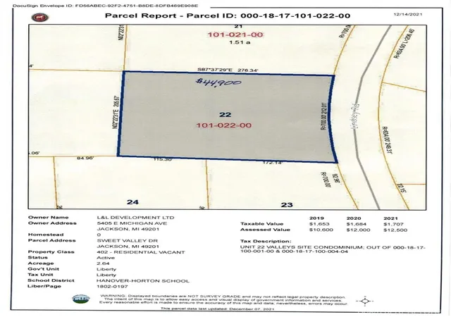 Photo 2 of Land for sale at 0 Lindsey Unit 22 Dr, Jackson, MI 49201 | MLS# 70378287 | Listing updated on 2026-01-26