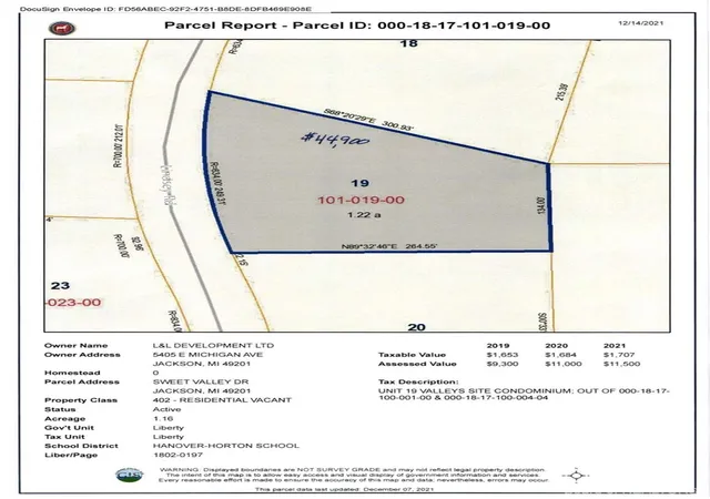 Photo 2 of Land for sale at 0 Lindsey Unit 19 Dr, Jackson, MI 49201 | MLS# 70378887 | Listing updated on 2026-01-26