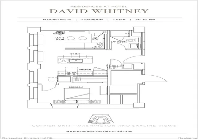 3rd image of 1 Park Ave #1315, Detroit, MI 48226 | MLS# 60977361