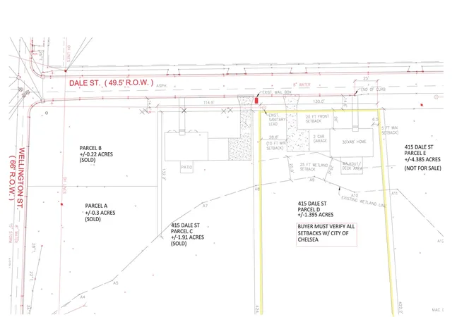 Land for sale at 415 Dale St, Chelsea, MI 48118 | MLS# 70513268