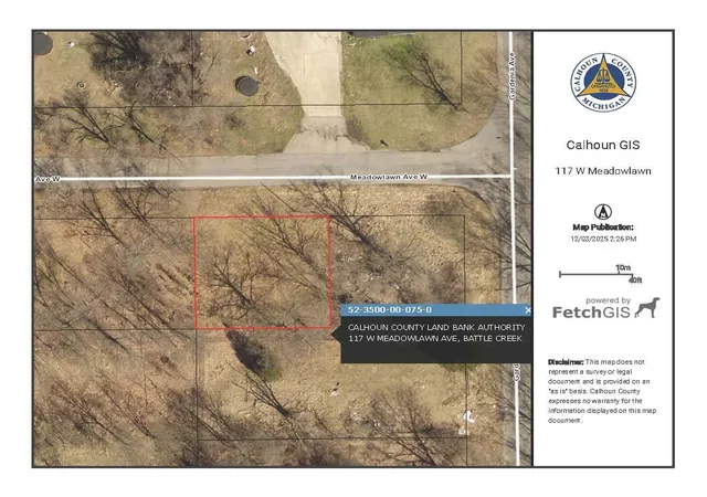 Photo 1 of Land for sale at 117 W Meadowlawn Ave, Battle Creek, MI 49037 | MLS# 70508105 | Listing updated on 2026-08-10