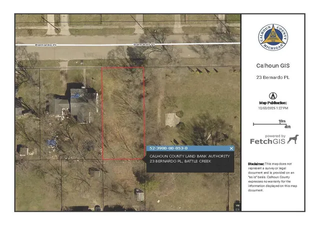 Photo 1 of Land for sale at 23 Bernardo Pl, Battle Creek, MI 49037 | MLS# 70508090 | Listing updated on 2026-08-05
