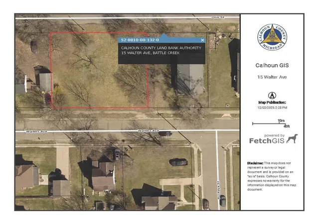 Photo 1 of Land for sale at 15 Walter Ave, Battle Creek, MI 49037 | MLS# 70508092 | Listing updated on 2026-08-11